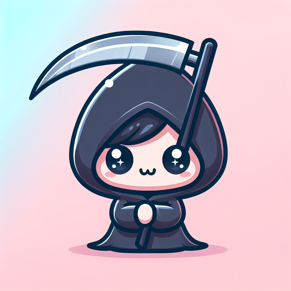 cute grim reaper profile pic